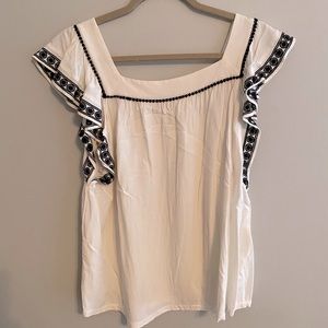 COPY - Embroidered loose fit tank- the Loft